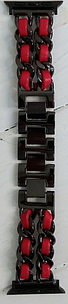 Ремінець для Apple Watch Desay Chanell Black-red • 38/40/41mm.