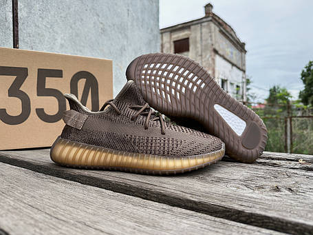 Чоловічі літні кросівки Adidas Yeezy Boost 350 Brown коричневий, фото 1
