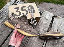 Чоловічі літні кросівки Adidas Yeezy Boost 350 Brown коричневий, фото 5