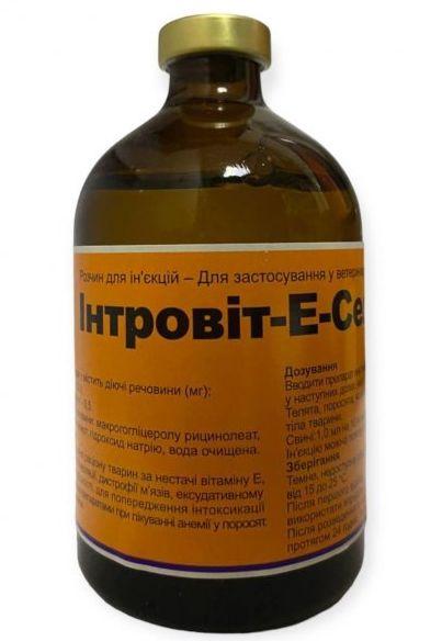Інтровіт Е – Селен розчин для ін'єкцій при дефіциті вітаміну E, 100 мл, фото 1