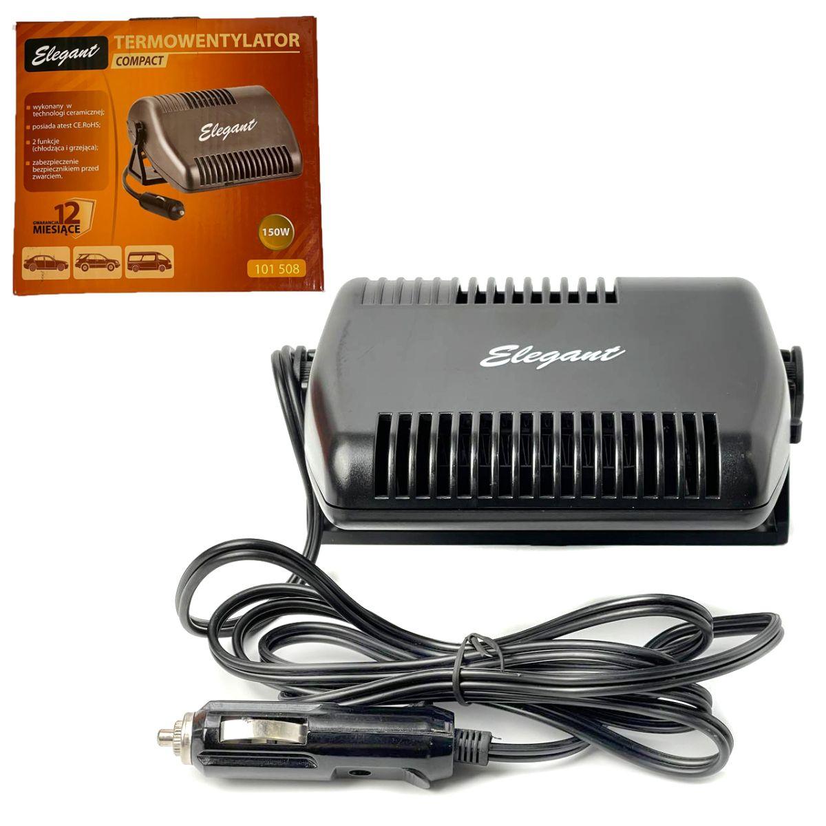 Тепловентилятор автомобільний Elegant 12 V 150 W для обдування скла авто (EL101 508), фото 1