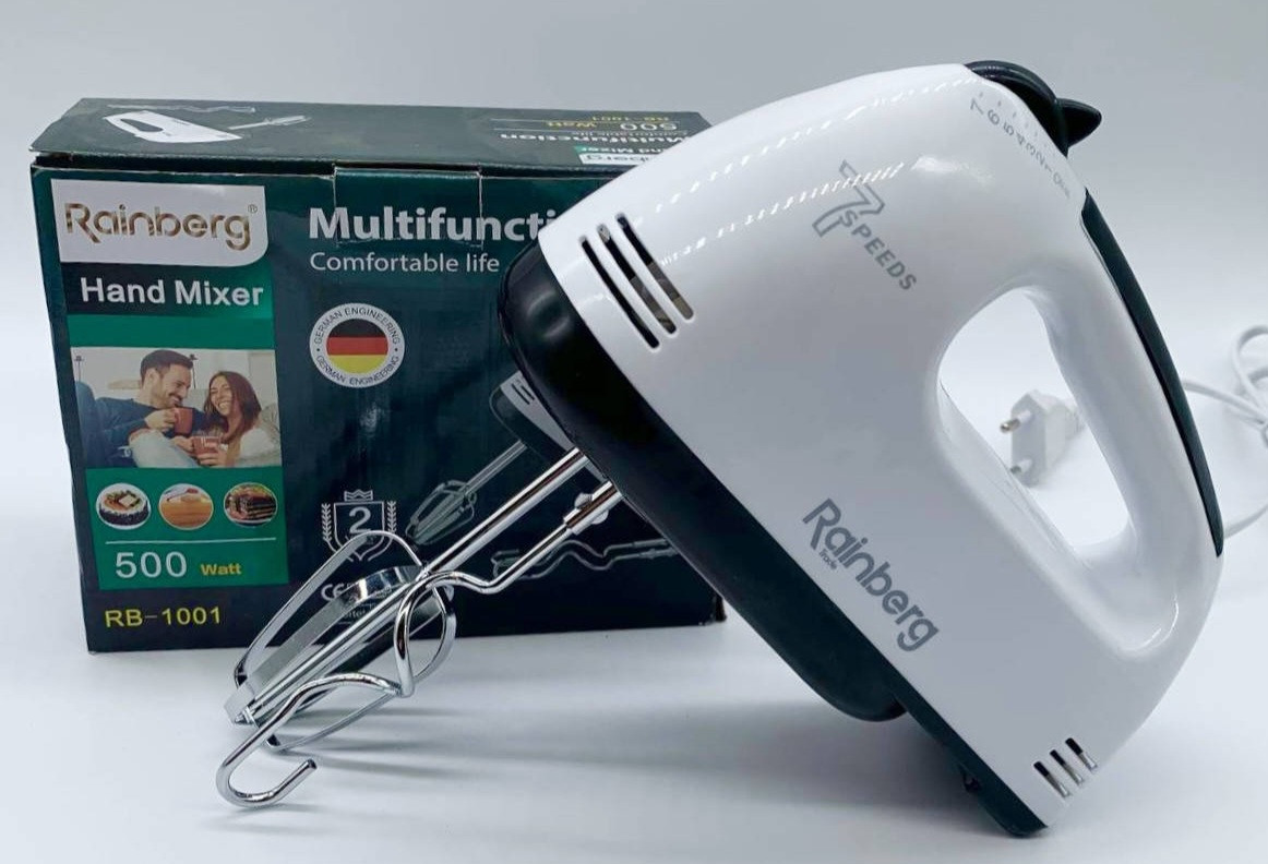 Міксер ручний без чаші 7 режимів Rainberg - 1001, фото 1