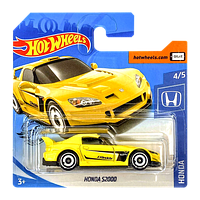 Машинка Базова Hot Wheels Honda S2000 Honda 1:64 GHC12 Yellow 1шт