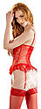 Мереживний корсаж із підв'язками | Сексуальний жіночий корсет зі стрінгами та підв'язками для панчох |, фото 4