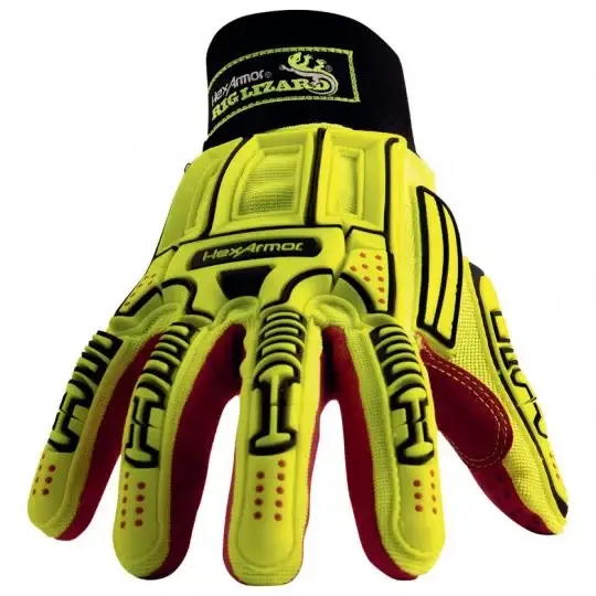 Ударостійка рукавичка HexArmor® Rig Lizard® Mud Grip+® 2038, фото 3
