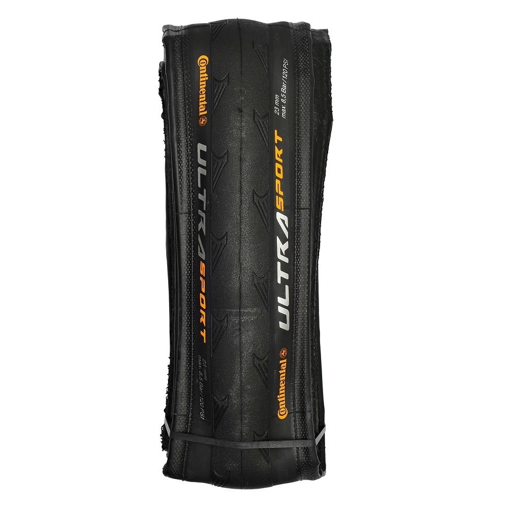 Покришка Continental Ultra Sport III — 28" | 700 x 23C, чорна, складана, skin