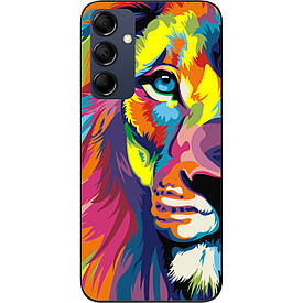 Бампер силіконовий для Samsung Galaxy M14 5G з малюнком Яскравий лев