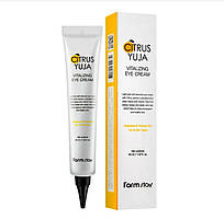 Крем для шкіри навколо очей від темних кол з юдзу FarmStay Citrus Yuja Vitalizing Eye Cream 45 мл