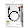 Зарядний кабель Baseus USB C з підсвічуванням LED Halo Data Cable 3A 3 м Black (CATGH-E01), фото 3
