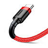 Кабель зарядний Baseus USB C Cafule 3 A 1 м Red (CATKLF-B09), фото 6