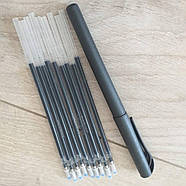 Кулькова ручка з чорнилом, що зникає Magic 0.5 мм 9 синіх змінних паст Чорний (KG-9334), фото 2