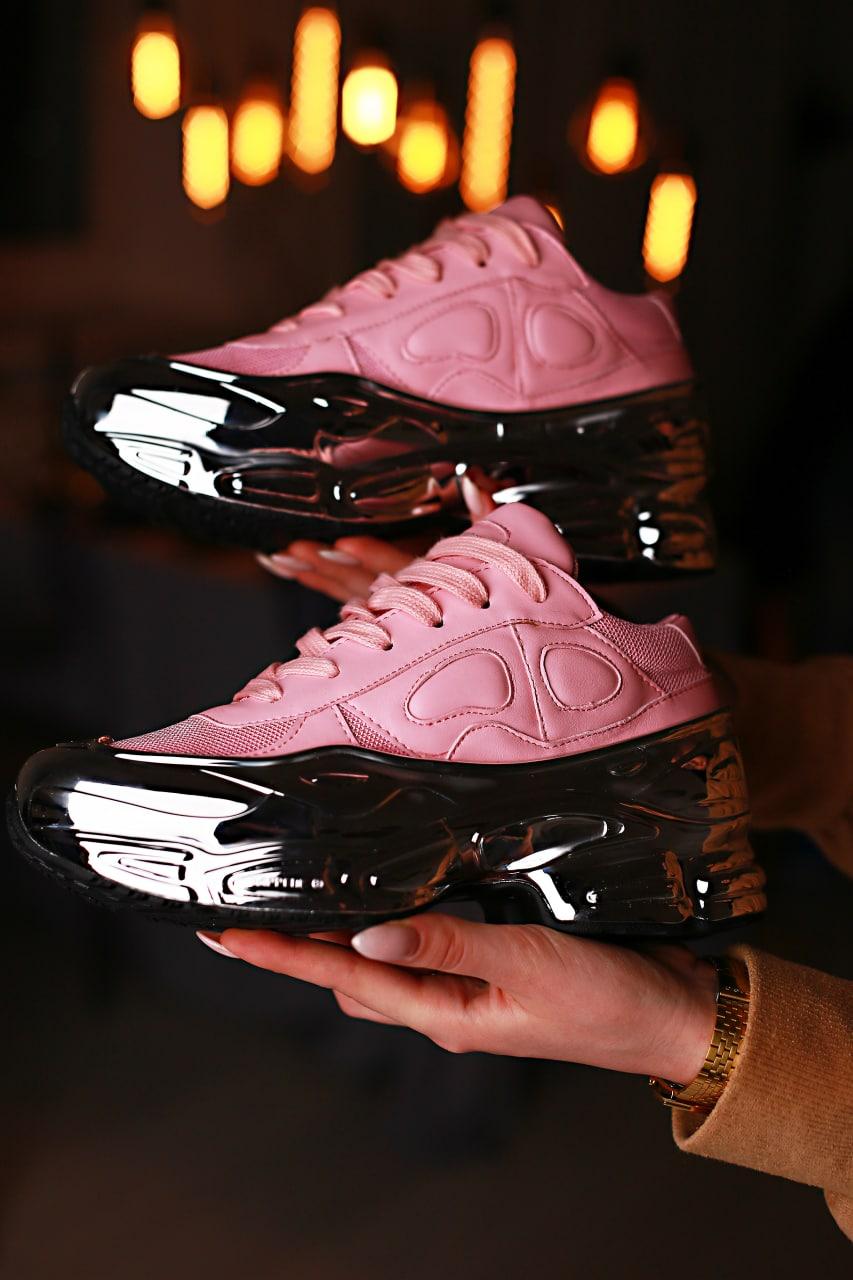 raf simons ozweego pink silver