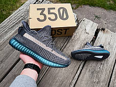 Чоловічі літні кросівки Adidas Yeezy Boost 350 Grey сірий, фото 4