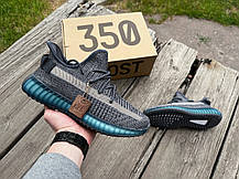 Чоловічі літні кросівки Adidas Yeezy Boost 350 Grey сірий, фото 5