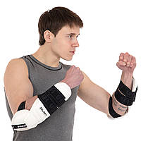 Захист передпліччя та ліктя для тхеквондо (розмір S-M) Zelart BO-0396 білий