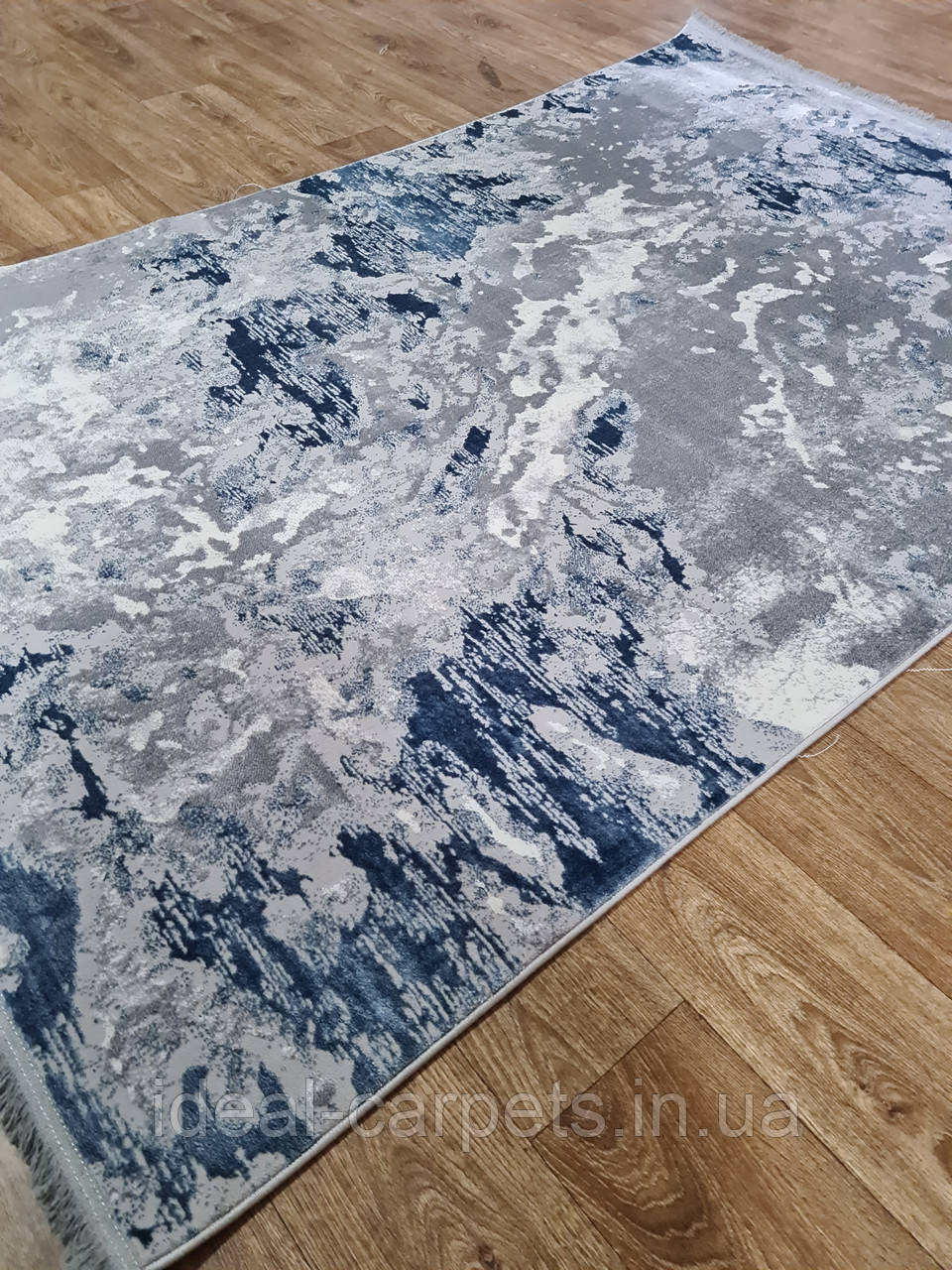 Килим Moda 1.6x2.3м Синій 0280 короткий ворс, фото 1