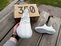 Чоловічі літні кросівки Adidas Yeezy Boost 350 White білий, фото 5