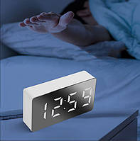 Настольные часы mini led alarm clock os-001 Білий