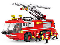 Конструктор COGO Пожарная машина Fire Engine truck 3615 Кого 424 дет фигурки спец транспорт детский разв