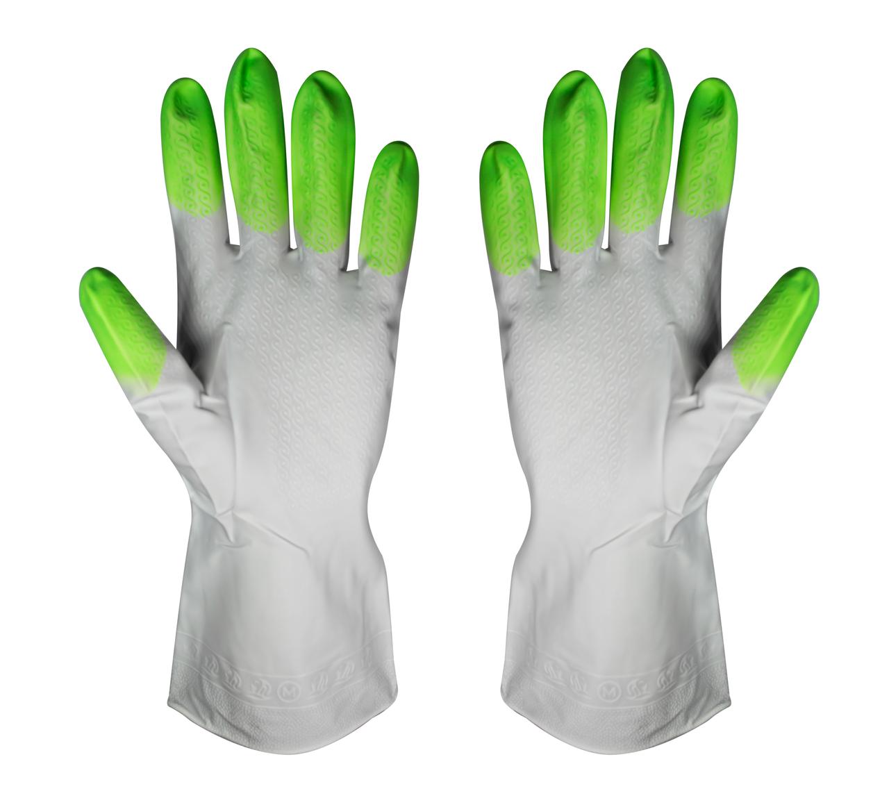 Рукавички латексні (гумові) "Дельфін" розмір M