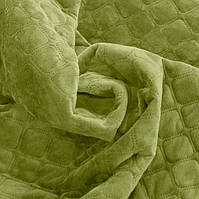 Велюрове покривало євро розміру ТЕП "VELOUR"  240x260 Колір - Салатовий