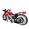 Конструктор Cogo Tech-Storm Мотоцикл 5803, Байк, механічний Harley, 573 деталі, червоний, фото 4