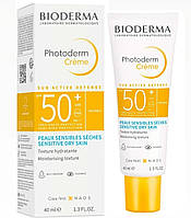 Bioderma Photoderm Creme, захисний крем для обличчя, суха шкіра, SPF 50+, 40 мл