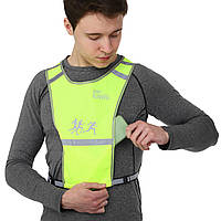 Жилет із кишенею світловідбивний SEEYU RST-03-LED салатовий