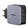 Мережевий зарядний пристрій Ugreen 140W USB C GaN PD 3.1 Grey (CD289), фото 2
