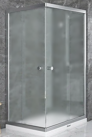 Душова кабіна 70x100x190 см без піддону прямокутна Shower Saturn розсувні двері матове скло 5мм