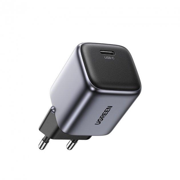Мережевий зарядний пристрій Ugreen Nexode Mini 20 W PD3.0 QC4.0 GaN Tech Charger Grey (CD318)
