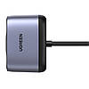Автомобільний зарядний пристрій Ugreen USB/USB Type C з розгалужувачем Grey (CD252), фото 11