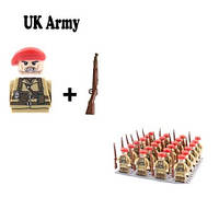 Военные фигурки,Британский солдат 1шт, конструктор , BrickArms