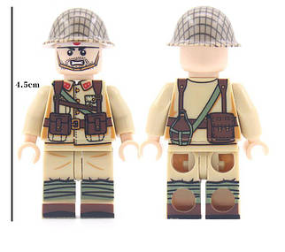 Військові фігурки, Японський солдат №1 1шт,конструктор , BrickArms