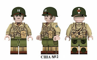 Військові фігурки, Американський солдата №2 1шт,конструктор , BrickArms