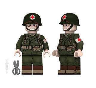 Військові фігурки, Військовий США медик №2 1шт,конструктор , BrickArms