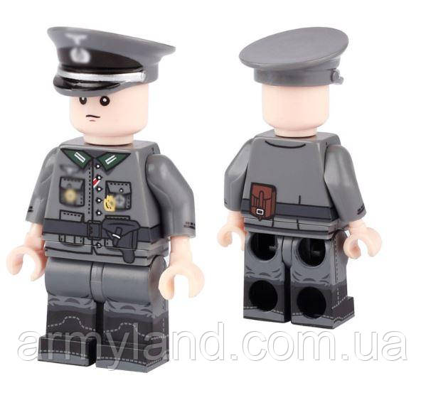 Військові фігурки, Німецький офіцер у формі 1шт, конструктор, BrickArms