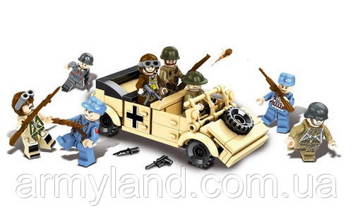 Военный конструктор, 8в1 + Volkswagen Typ 82, , BrickArms, фото 2