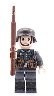 Військові фігурки,Німецький солдат 1шт, конструктор, BrickArms, фото 2