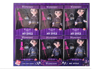 Лялька Венсдей з парасолькою XQ75B/673 2 види Аддамс Wednesday Addams Family