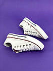 Кеди легкі класичні низькі Converse Chuck Taylor Конверси текстильні брендові білі чак тейлор, фото 5