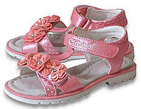 Летние босоножки для девочки сандали летняя обувь 178 розовые Clibee Клиби р.25,30
