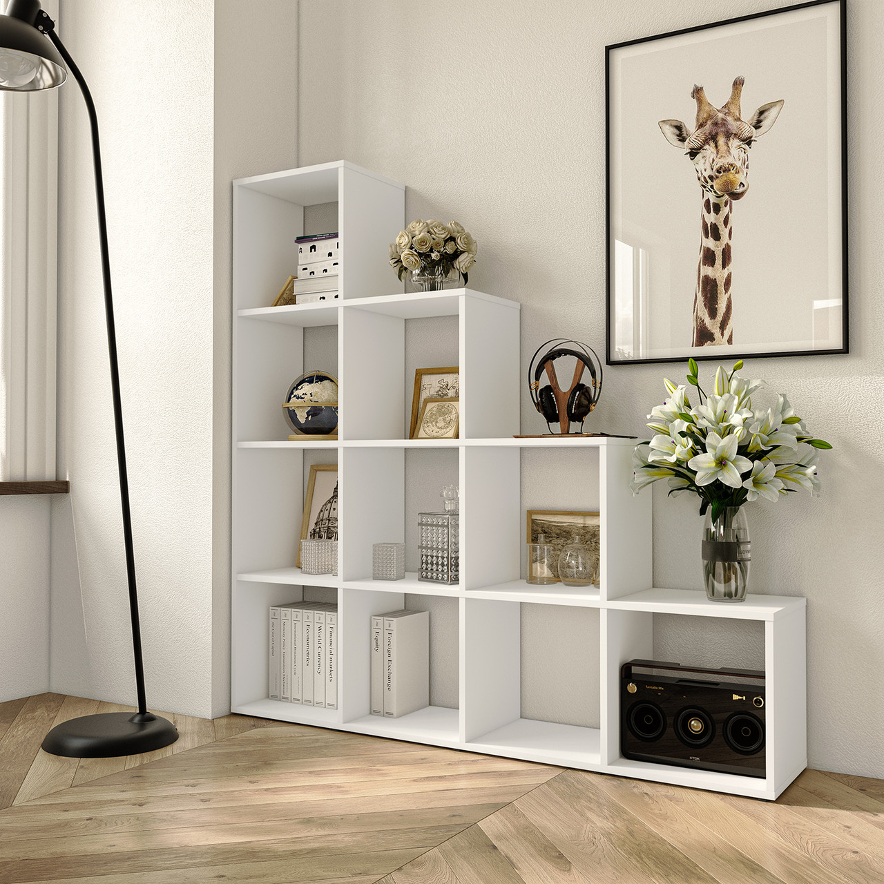 Стелаж для книг Moreli GT-40 Ш1422/В1427/Г280 Білий