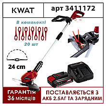 Коса тример садовий акумуляторний для трави Einhell GE-CT 18 Li Solo з зарядним акумулятором 2.5 Ah