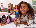 Барбі Фешіоністас # 141 руда в сукні з бахромою Barbie Fashionistas Doll GHW55, фото 4