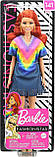 Барбі Фешіоністас # 141 руда в сукні з бахромою Barbie Fashionistas Doll GHW55, фото 7