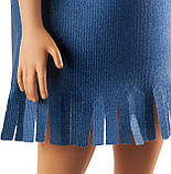 Барбі Фешіоністас # 141 руда в сукні з бахромою Barbie Fashionistas Doll GHW55, фото 6