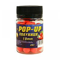 Бойлы 3KBaits Pop-up клубника 10мм 20г (3к08801)