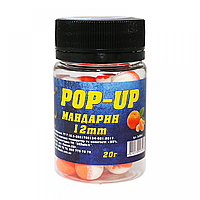 Бойлы 3KBaits Pop-up мандарин 12мм 20г (3к08862)