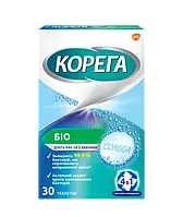 Таблетки Корега (Corega) для очищення зубних протезів Біо, 30 шт